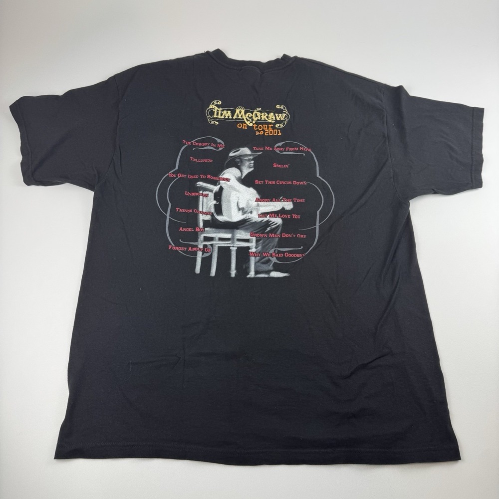 Tim McGraw Tour 2001 Concert T-shirt Size XL - Picture 6 of 6